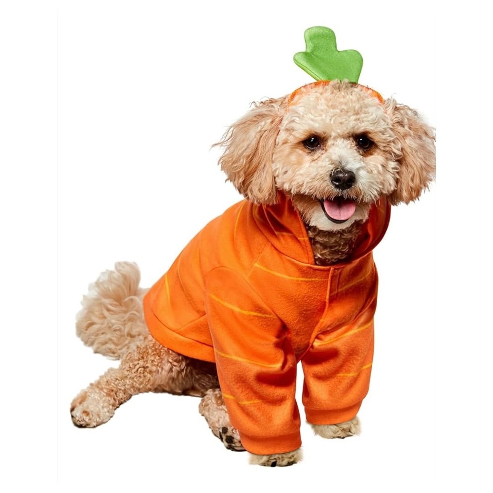 NEW Rubies Pets Carrot Dog Costume Hoodie Headpiece Halloween Medium